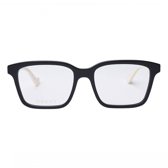 NEW GUCCI SQUARE EYEGLASSES GUCCI GG0964O 005 BLACK BEIGE CLEAR EYEWEAR - Picture 2 of 3